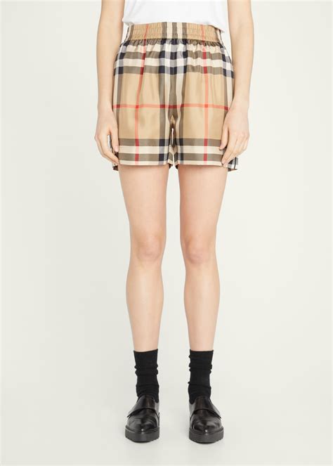 urberry burberry checked shortall|Burberry Tawney Check Mulberry Silk Bermuda Shorts.